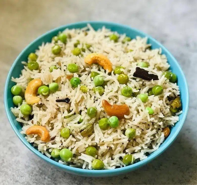 Green Peas Pulao (Matar Pulao)