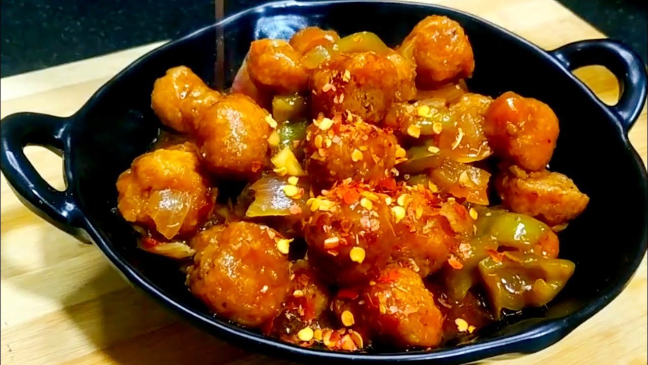 Soya Chilli Manchurian (Dry)